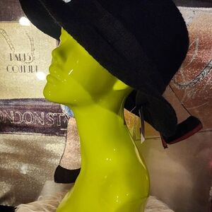 Elegant Black Women's Wide Brim Fedora Hat